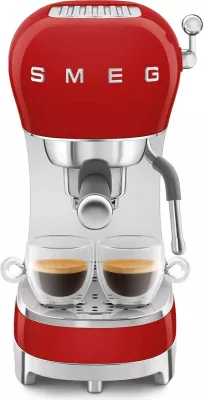 Aparat ekspresi SMEG ECF02RDEU, 1.1L, 15 bar, i kuq