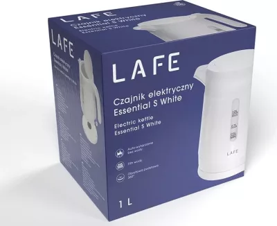 Çajnik elektrik Lafe Essential S 1L, bardhë