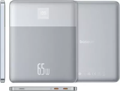 Power bank Baseus Blade2 12000 mAh, LiPo, 65W, Argjend