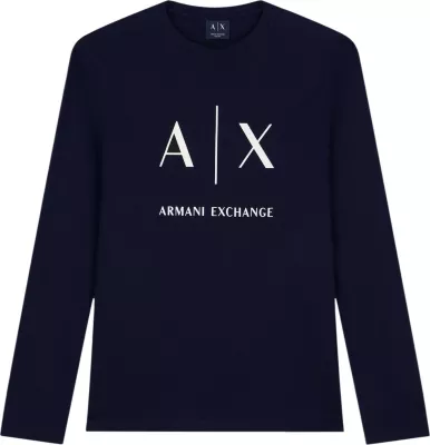 Maicë me mëngë të gjata për meshkuj Armani Exchange XM002684 AF10356, kaltër e errët [Madhësia: L]