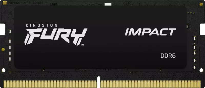 RAM Memorje Kingston FURY Impact 32GB DDR5 4800MT/s SO-DIMM e zezë