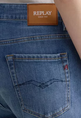 Xhinse për femra Replay Slim Boyfit WA416.000.685 115, denim të çelëta [Madhësia: W28 L30]