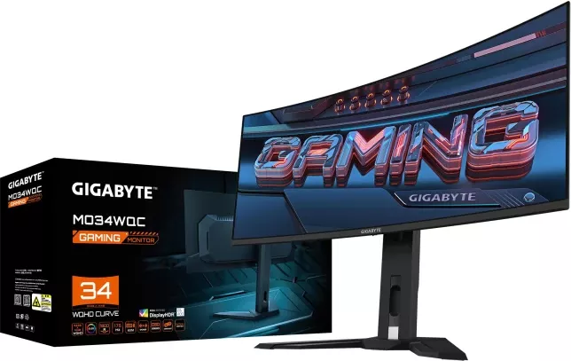 Monitor gaming GIGABYTE MO34WQC 34\" OLED WQHD 175Hz, i zi