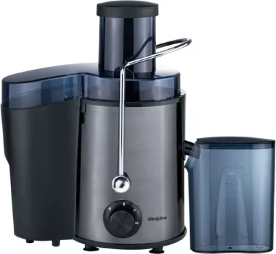 Shtrydhëse frutash Elit Vitajuice 400B, 400-450 W, 2 shpejtësi, 800 ml/1500 ml, inox/zi