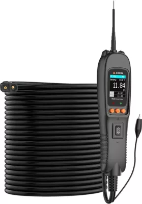 Tester qarku Ancel PB500, me ekran TFT, për automjete, 12-24V, i zi