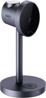 Karikues wireless AUKEY LC-MC311 3-në-1, USB, i zi