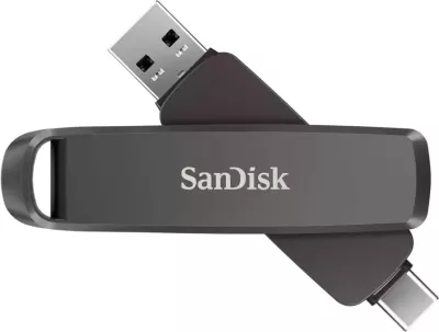 USB flash Sandisk Extreme Pro Dual Drive 2TB, USB Type-A/Type-C, e zezë