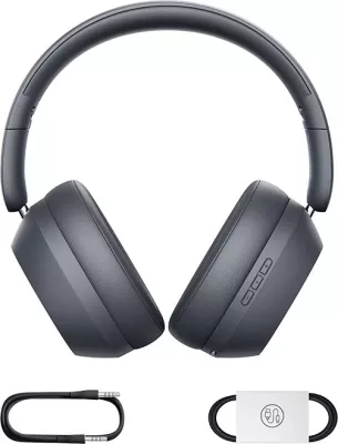 Kufje Baseus Bass 35 Max, me kabllo & pa kabllo, Bluetooth, Gri