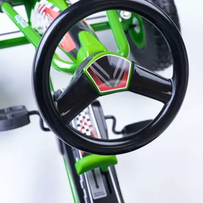 Gokart me pedale, Baby Mix, Razor, transmision përpara/mbrapa me frirrotullim, frenë dore në boshtin e pasëm, rrota të frymueshme 25 cm, moshat 3-8 vjeç, blu