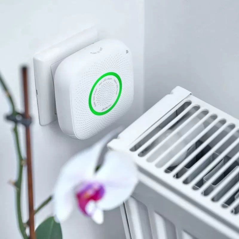 Detektor gazi Shelly GAS, Wi-Fi, 70 dB, i bardhë