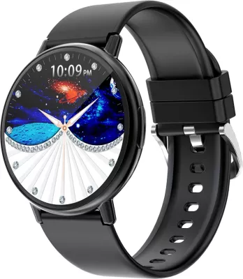 Smartwatch Aiwa SW-A800 1.39\" IPS LCD, Bluetooth thirrje, IP67, 220 mAh, e zezë