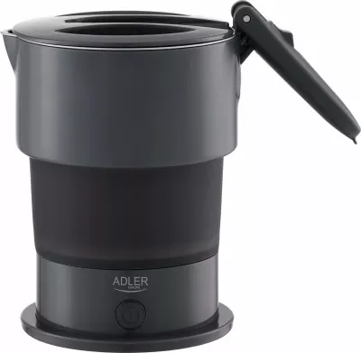 Çajnik elektrik Adler AD 1377 0.6 L i palosshëm silikoni, gri