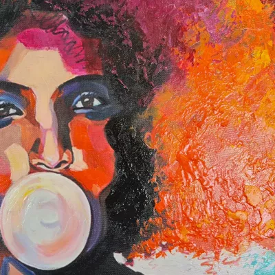 Pikturë dekorative me vaj Wallity, OP61326 - 70x100cm