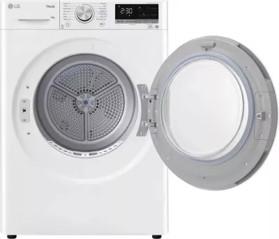 Tharëse rrobash LG RH90V5AV6N 9 kg Dual Inverter Heat Pump, e bardhë