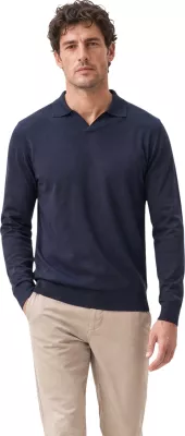 Xhemper polo YOS DERBY 3021900 për meshkuj, i kaltër