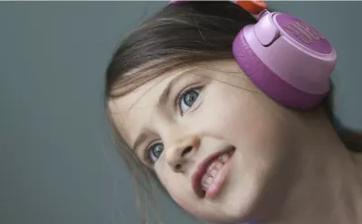 Kufje JBL JR 460 NC, wireless, noise cancelling, për fëmijë, bardhë