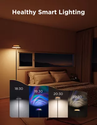 Llambë dyshemeje Govee Uplighter Floor Lamp, 3 zona drite, smart (Alexa/Google Assistant/Matter)