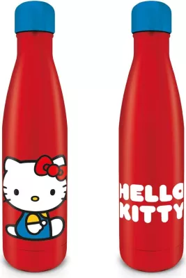 Shishe metalike Pyramid International Hello Kitty 560 ml, e kuqe me kapak blu