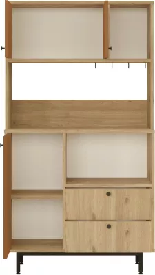 Dollap multifunksional Skye Decor, RE3-SK, ngjyrë lis dhe e kuqe qeramike