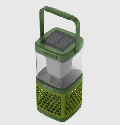 Llambë kampingu solar / vrasës mushkonjash BECOOL BC23IV05 5W, bateri 1800mAh, 40m², USB, jeshile