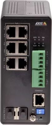 Switch industrial PoE Axis AXIS T8504-R, 4 porta Gigabit, 2x SFP, i zi
