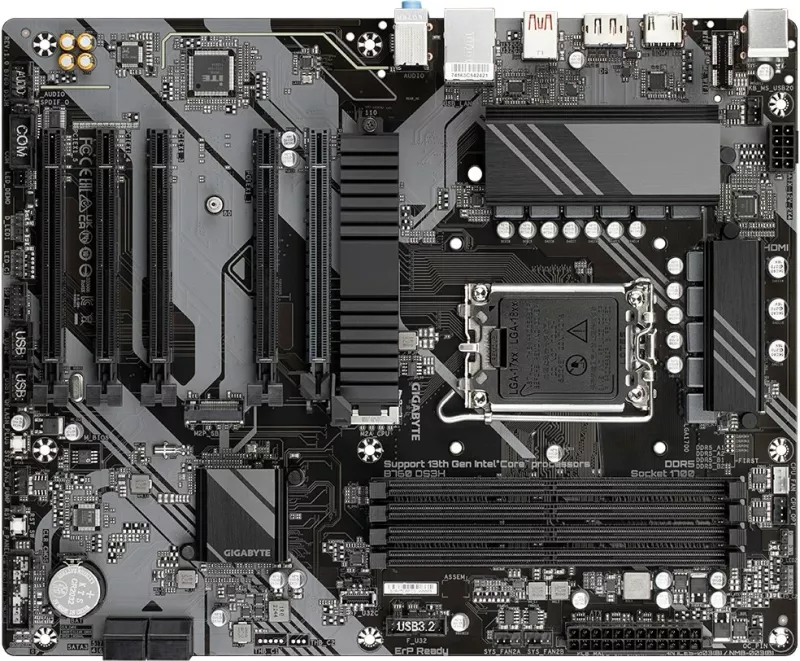 Pllakë amë Gigabyte B760 DS3H, mbështet Intel Core CPUs të gjeneratës 14