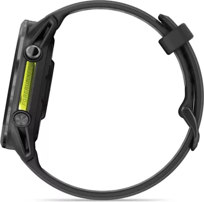 Smartwatch Garmin Forerunner® 970 Carbon Gray DLC Titanium (Black Case, Black/Translucent Whitestone Strap)