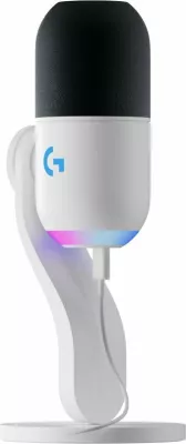 Mikrofon Logitech G Yeti GX 988-000576 USB/USB-C dinamik superkardioid me RGB i bardhë