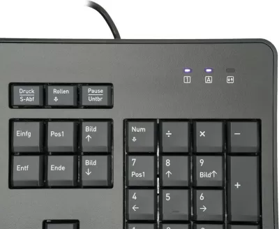 Tastierë Terra TERRA Keyboard 1500, USB, 105 taste, QWERTZ, e zezë