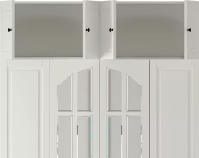 Dollap për rroba, ngjyrë e bardhë mat, Skye Decor, RB-185-18, 140x240x52cm