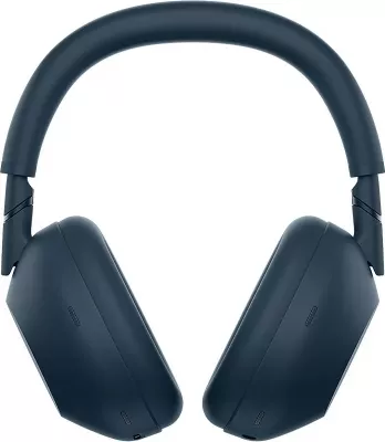 Kufje Sony WH-1000XM6, me Bluetooth & kabllo, USB Type-C, Blu