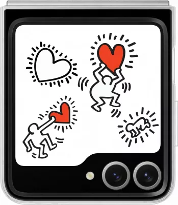 Mbështjellës Samsung Galaxy Z Flip6, 17 cm (6.7"), Bardhë