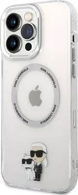 Mbështjellës Karl Lagerfeld KKLHMP13XHNKCIT për iPhone 13 Pro Max 6.7", transparent, MagSafe