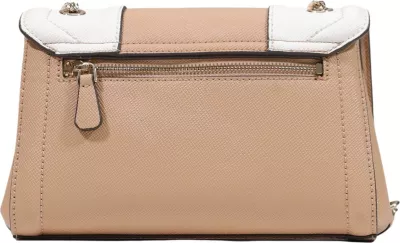 Çantë crossbody për femra Guess Noelle II HWZG96 72210, bezhë-bardhë