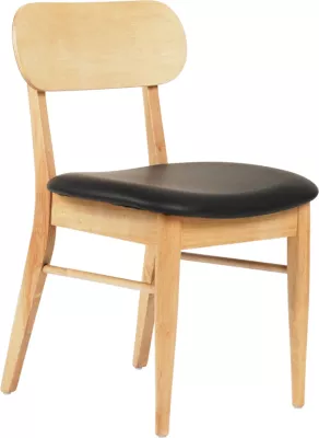 Karrige për ngrënie SEKOR FH9945.01 dru gome-ngjyrë e zezë PU 50x50x80 cm