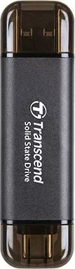 SSD portativ Transcend ESD310C, 256 GB, USB Type-A në USB Type-C, USB 3.2 Gen 2x2, e zezë