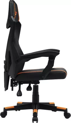 Karrige gaming CANYON Flow MCH01, mesh, pjerrësi 90-135°, deri 120 kg, Zi/Portokalli
