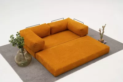 Këndsofa Atelier del Sofa, Comfort, portokalli