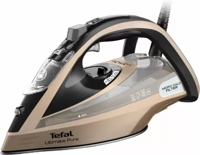 Hekur me avull Tefal Ultimate Pure FV9852E0 3200 W, 60 g/min, shot 300 g/min, rezervuar 350 ml, bezhë/ari