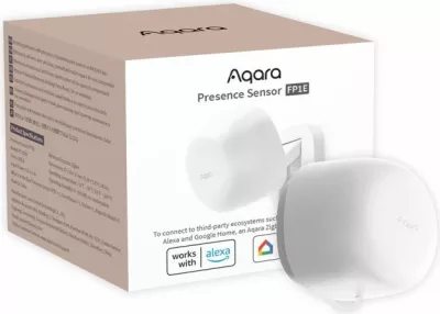 Sensor prezence mmWave Aqara FP1E PS-S03D, Zigbee me Matter (via bridge), i bardhë, set 1 copë