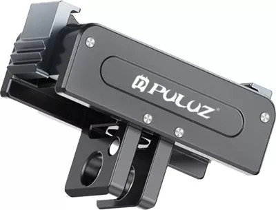Mbajtëse magnetike metalike Puluz PU743B për DJI Osmo Action/360, lidhje 1/4'' dhe GoPro, alumini, e zezë