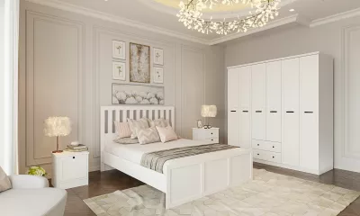 Set dhome për të rinj Skye Decor, ngjyrë e bardhë mat, Rb-168-01-006-01
