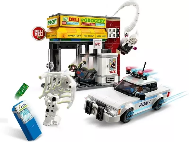 Set LEGO Marvel 76311 Miles Morales vs. The Spot