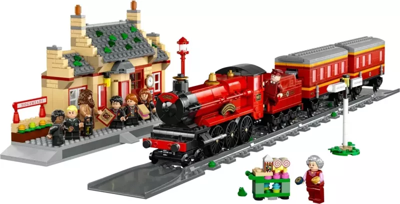 Set LEGO Harry Potter Hogwarts Express dhe Hogsmeade Station 76423, 8 minifigura