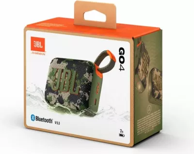 Altoparlant Bluetooth portativ JBL Go 4, 4.2W, IP67, 7 orë, Bluetooth 5.3, Squad (kamuflazh)