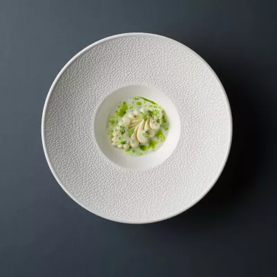 Tas prezantimi Fine Dine Fizz 260 mm, porcelan, i bardhë, set 3 copë