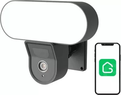 Kamerë IP e jashtme Gosund IPC3 me floodlight, Full HD, Wi-Fi, IP65, e zezë