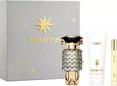 Set Eau de Parfum për femra Paco Rabanne Fame 80ml + 10ml + balsam trupi 100ml