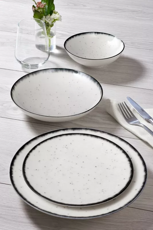 Set enësh për drekë, porcelan, 24 copë, Hermia, GBSATN24KY458SYH