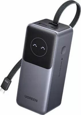 Powerbank Ugreen PB723 20000mAh 130W me USB-A + 2xUSB-C (55365B), gri